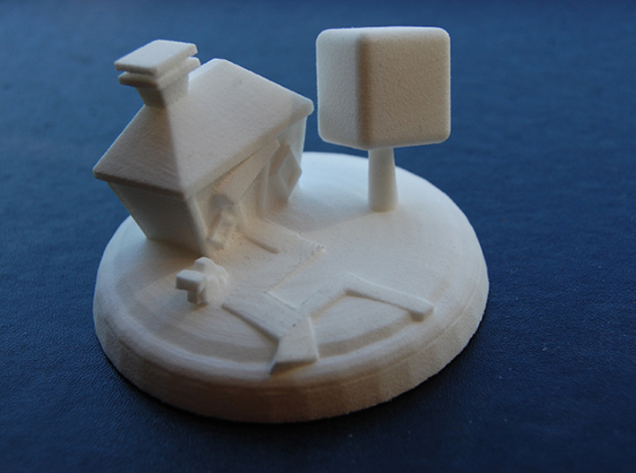 Building 3 3d printed White Strong &amp; Flexible