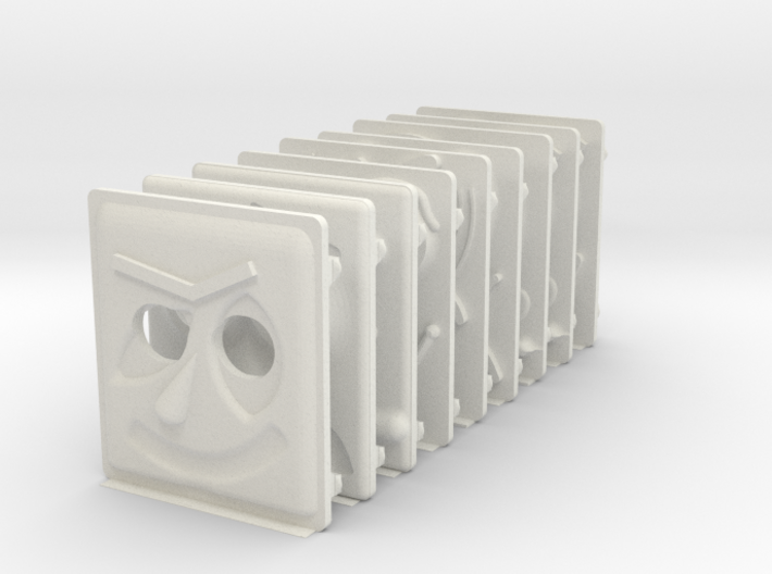 miniFloppyBot Faces Kit 3d printed