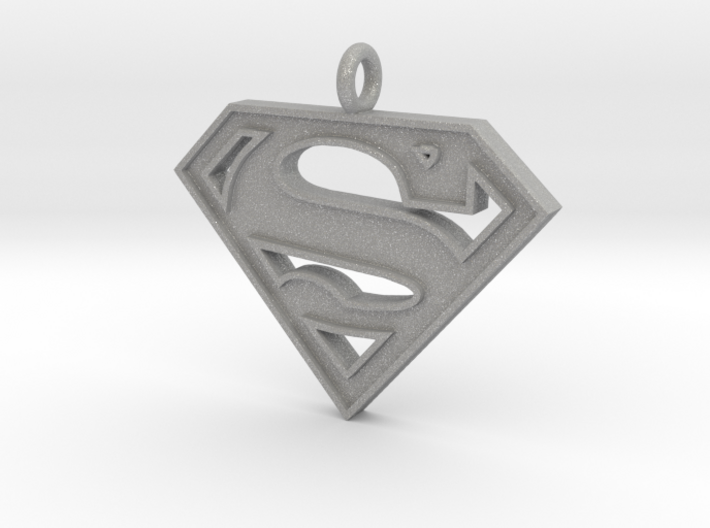 Superman Necklace 3d printed