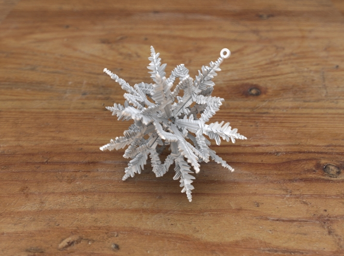 Snowflake , Christmas ball 3d printed render
