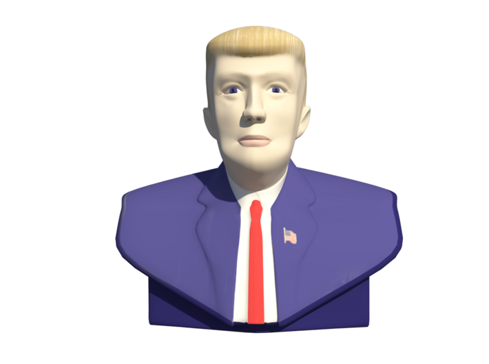 Donald Trump Statue - Tiny 3d printed "The Donald" Trump  - Tiny