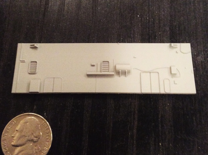 1:350 Scale Nimitz Class Hangar Back Wall Early Ty 3d printed FUD Part primered with Tamiya Primer
