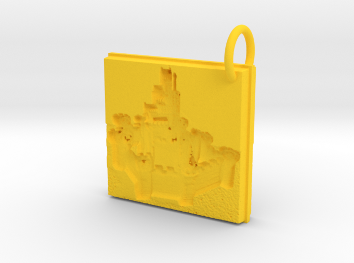 Enchanted Storybook Castles Keychain 3d printed