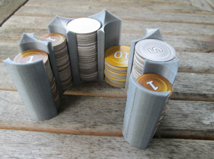 Coin holder for 20, 25 and 30mm coins 3d printed 