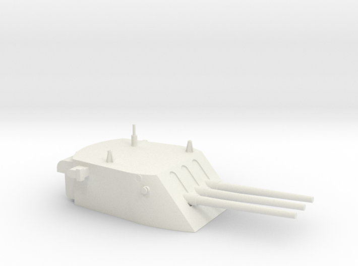 1/96 scale CL/CLG 6 Inch 47 Cal Triple Turret 3d printed