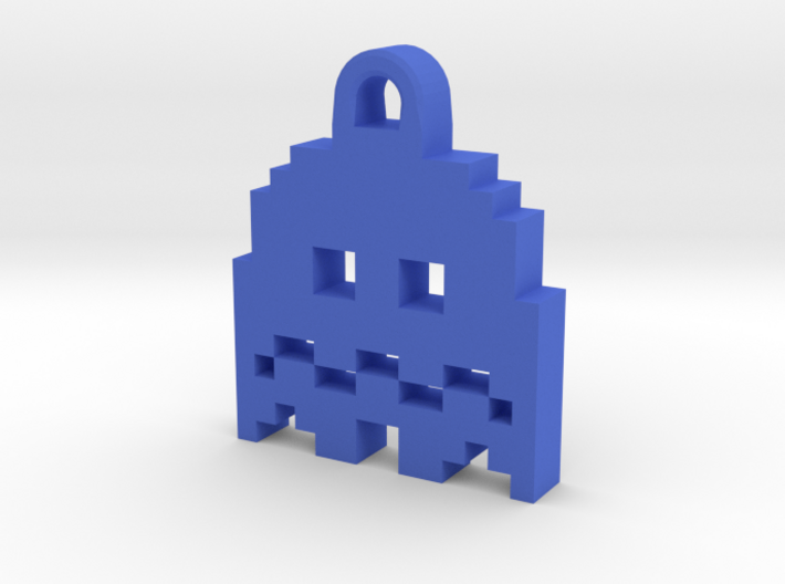 Pac Man Ghost 8-bit Earring 2 (afraid | moving) 3d printed