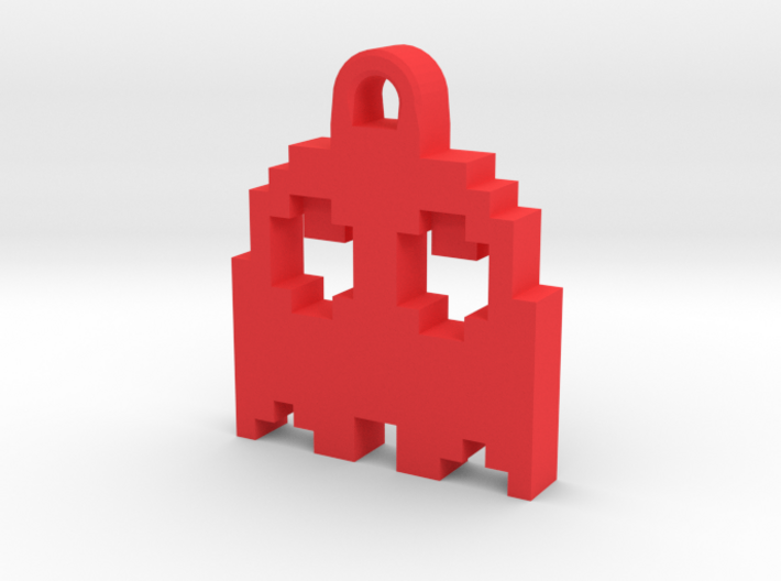 Pac Man Ghost 8-bit Earring 2 (looks up | moving) 3d printed