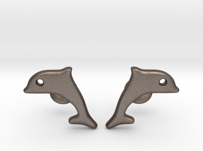 Dolphin Cufflinks 3d printed