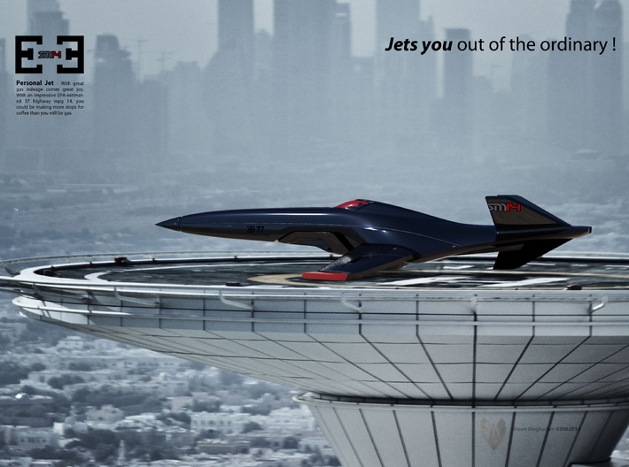 E3 Jet - Concept Design Quest 3d printed