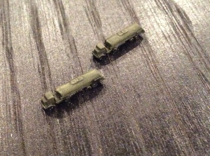 1:700 Scale WWII USAAF Fuel Truck 5x 3d printed