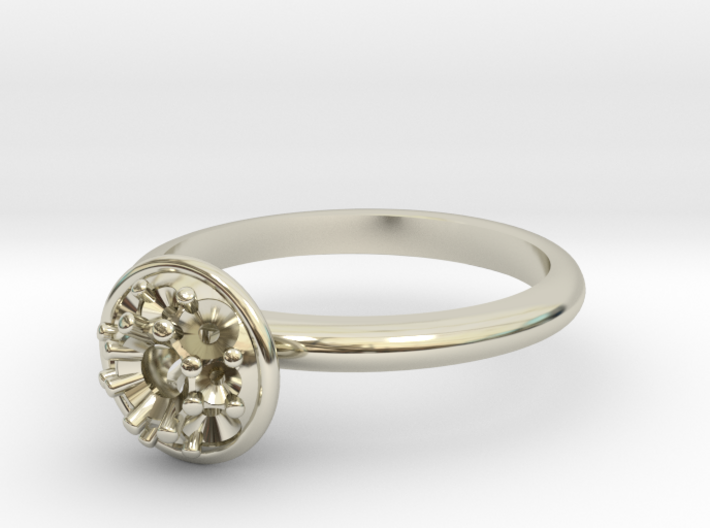 Bouquet Engagement Ring 3d printed 