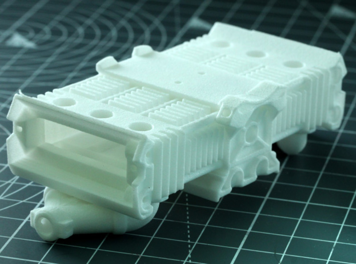 Sand Scorcher Flat Six Air-cooled Engine Block 3d printed The Engine Block, white nylon plastic