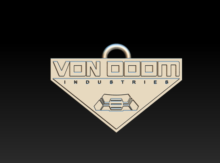 VonDoom Fan Keychain 3d printed 