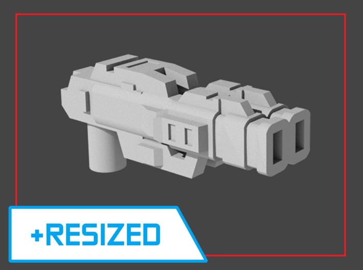 &quot;Lockout&quot; Pistol RESIZED 5mm post 3d printed