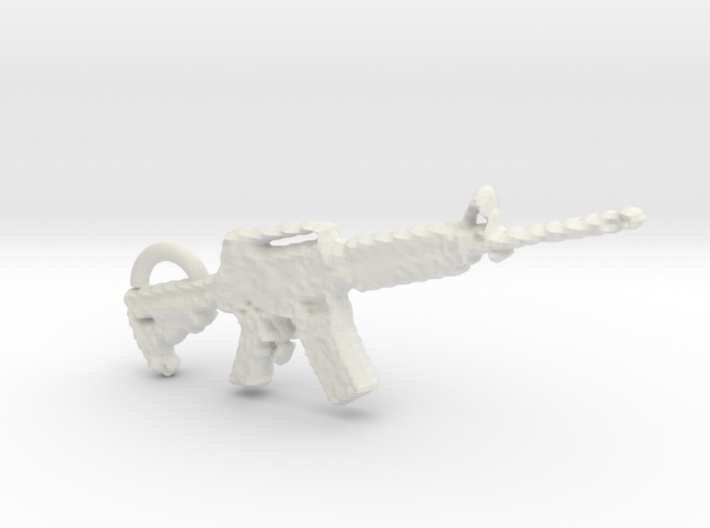 cool m4 carbine gun keyring 3d printed