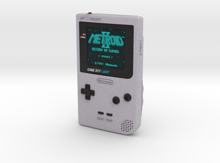 1:6 Nintendo Gameboy Light (Silver Metroid 2) 3d printed