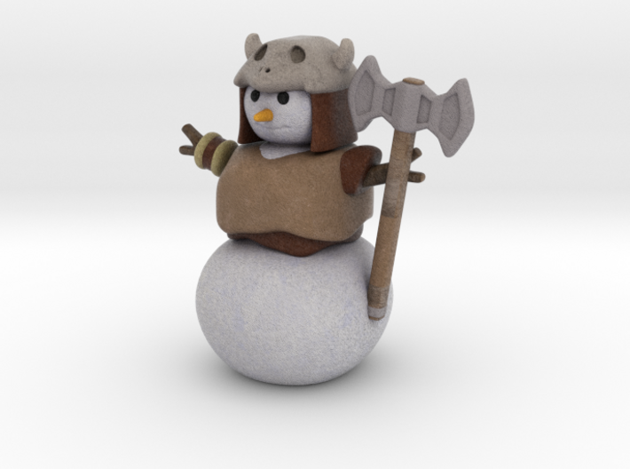 Snowman Barbarian 3d printed 