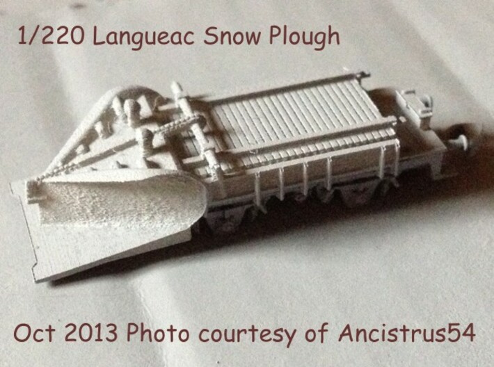Z 1-220 French 2 Types Langeac Railway Snow Plough 3d printed