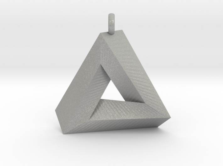 Penrose Triangle - Pendant (3cm | 2.5mm O-Ring) 3d printed
