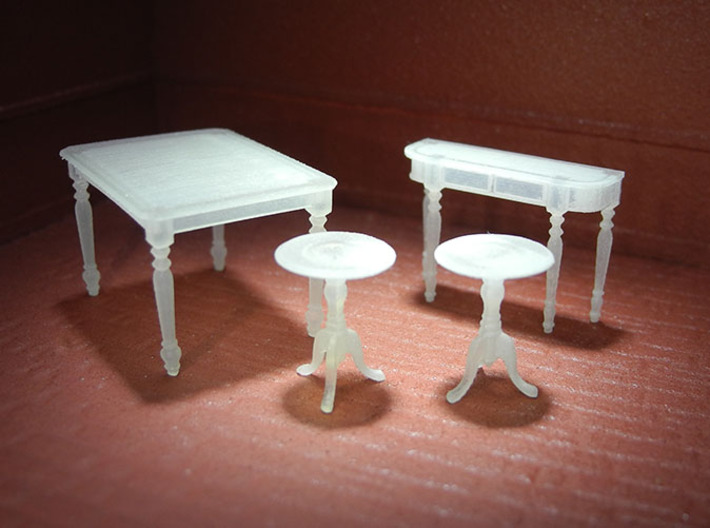 1:48 Colonial Table Set 3d printed