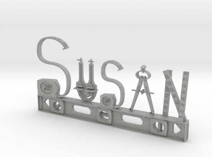 Susan Nametag 3d printed