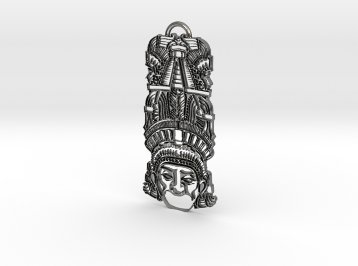Aztec Totem Pendant 3d printed