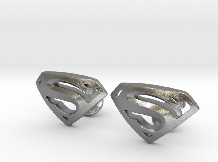 Superman Cufflinks 3d printed