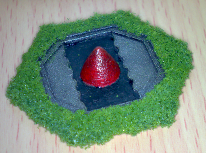 Missile Silo Hex(BT) Plate 3d printed Hand Painted example