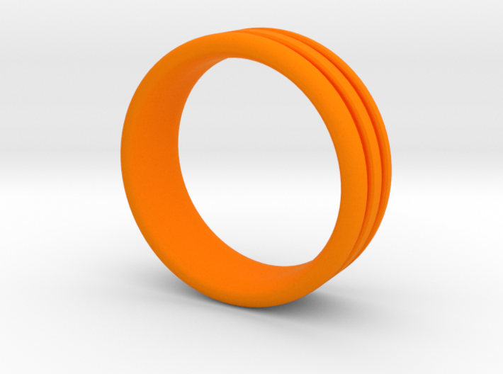 US10 O-Ring Ring: Glow (Plastic/Silver) 3d printed 