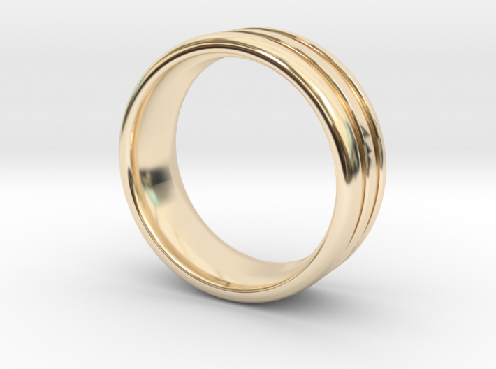 US10 O-Ring Ring: Glow (Plastic/Silver) 3d printed