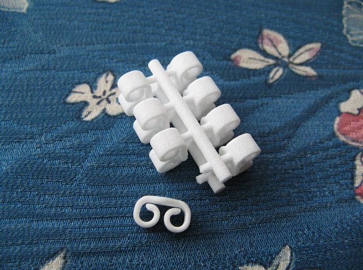 Butterfly Retainers x8, for Ear Studs (Plastic) 3d printed