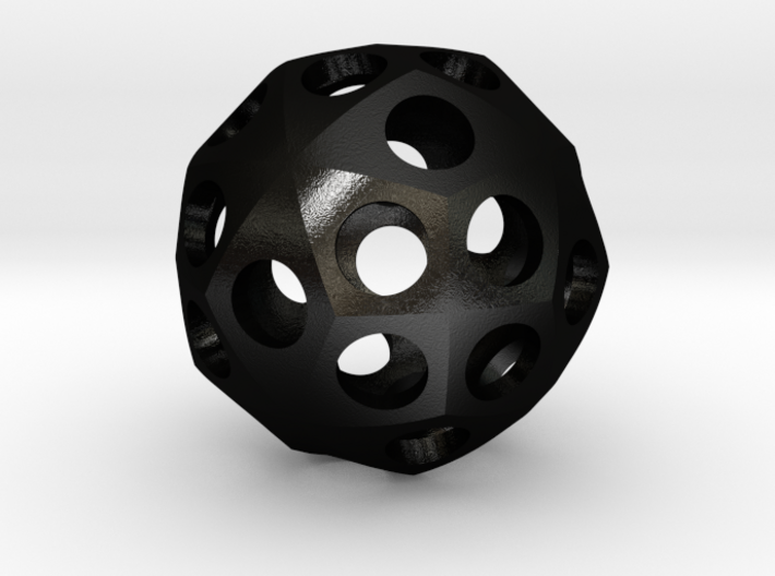 Triacontihexahedron Roller 3d printed