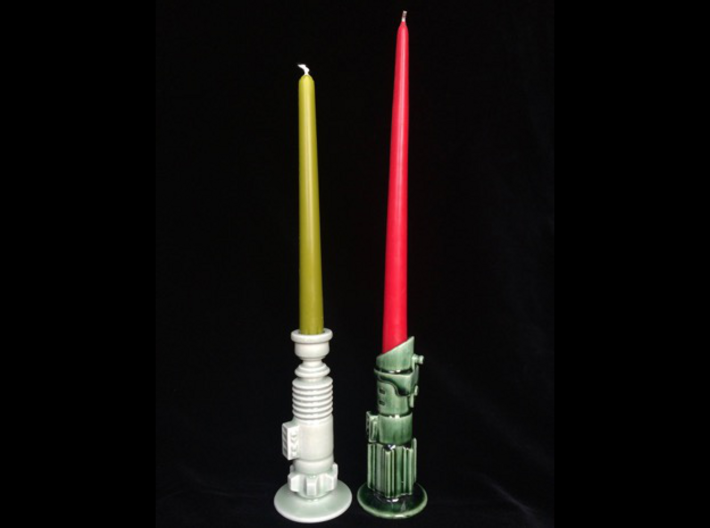 Dark Side Candlestick 3d printed Light Side and Dark Side Candle Holders