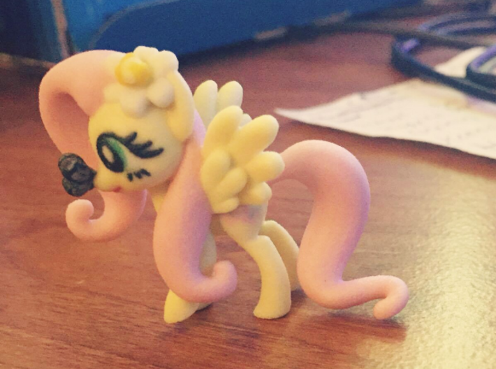 Fluttershy 1 Full Color - XS 3d printed