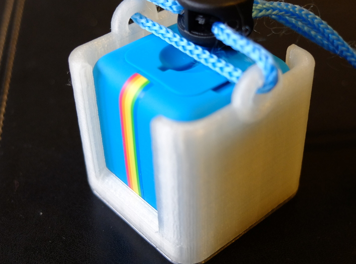 Polaroid Cube Plus Carrying Cradle Lens Protected 3d printed Cube+ lens downward for storage