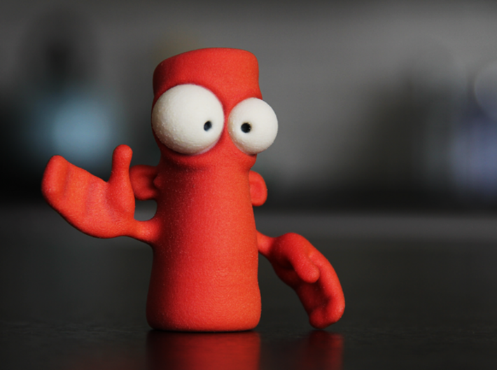 DO NOT Push The Red Button! 3d printed He's ready for chaos.