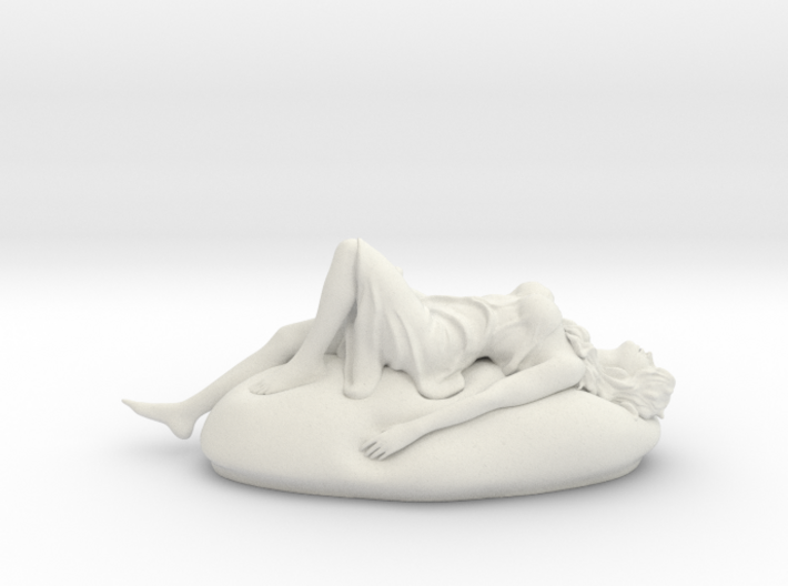 Sleeping Girl Statue 3d printed