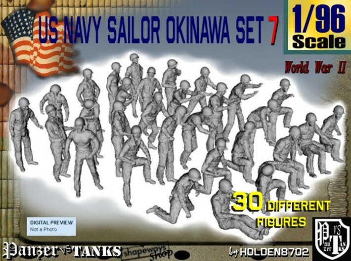 1/96 US Navy Okinawa Set 7 3d printed 