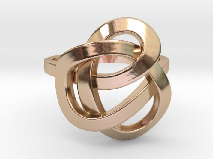 Infinity Love Ring 3d printed Rose Gold Ring Celtic Cheap
