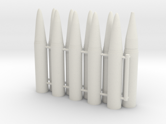 1/16 105mm Ammo &quot; Ready to use&quot; (x10) 3d printed