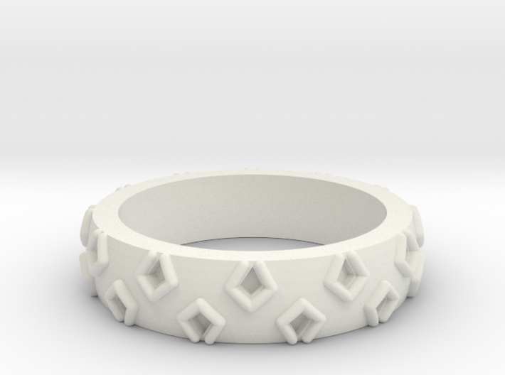 3D Printed Be a Little Different Punk Ring Size 7 3d printed