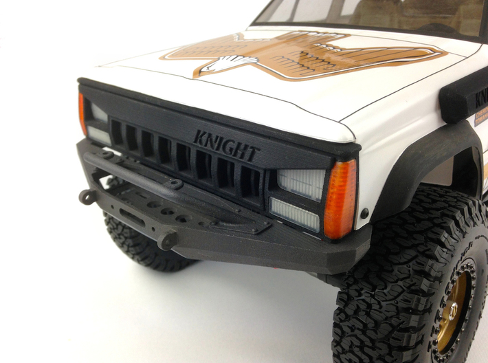 XJ10001 XJ ANGRY Grill (for Pro-Line XJ) 3d printed Shown fitted with the XJ10002 Pro-Line XJ Grill Lens (sold separately).
