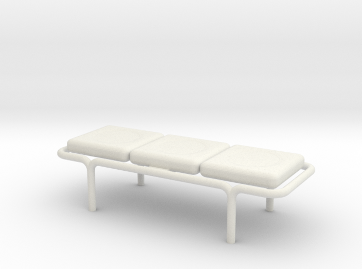 MOF Bench - 3 Cushion - 72:1 Scale 3d printed