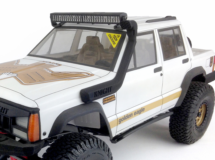 XJ10005 XJ Snorkel (for Pro-Line XJ) 3d printed Part shown installed on the Pro-Line XJ (sold separately).