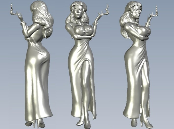 1/15 scale sexy smoking diva figure 3d printed