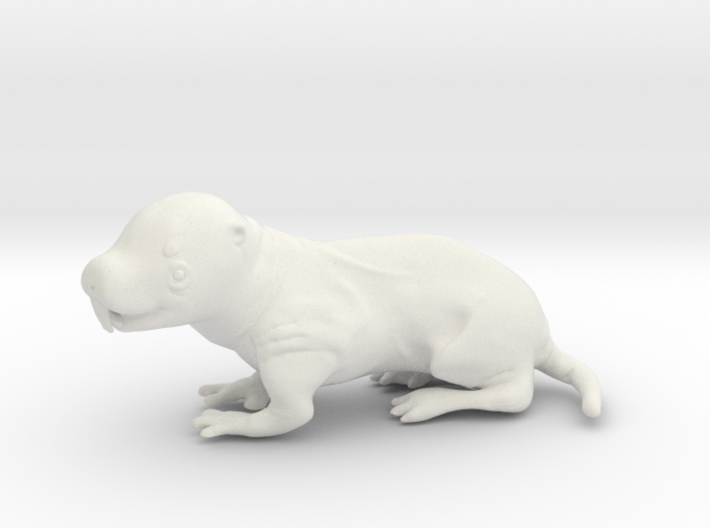 Naked mole rat 3d printed