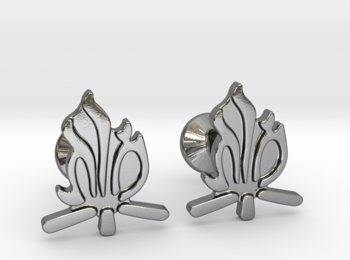 Hebrew Monogram Cufflinks - Tehiya & Mordi 3d printed 