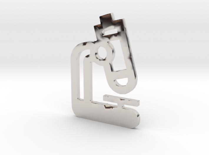 Microscope Pendant Jewelry 3d printed