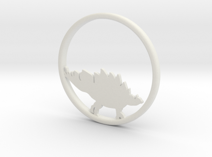 Stegosaurus necklace Pendant 3d printed