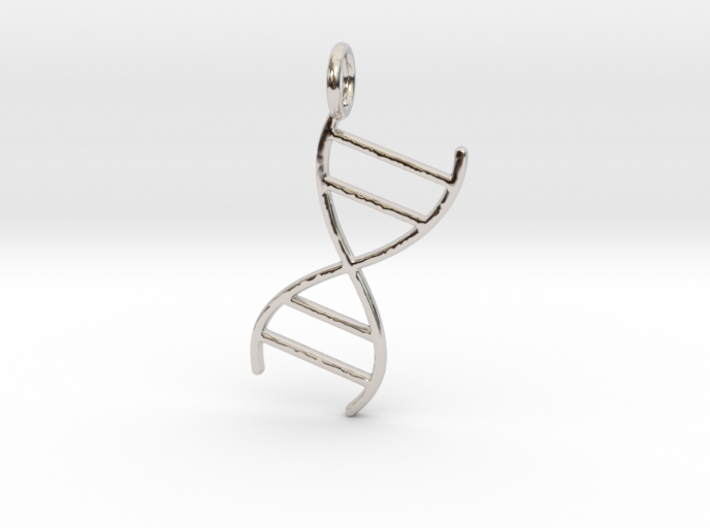 DNA No.1 Pendant and Keychain 3d printed